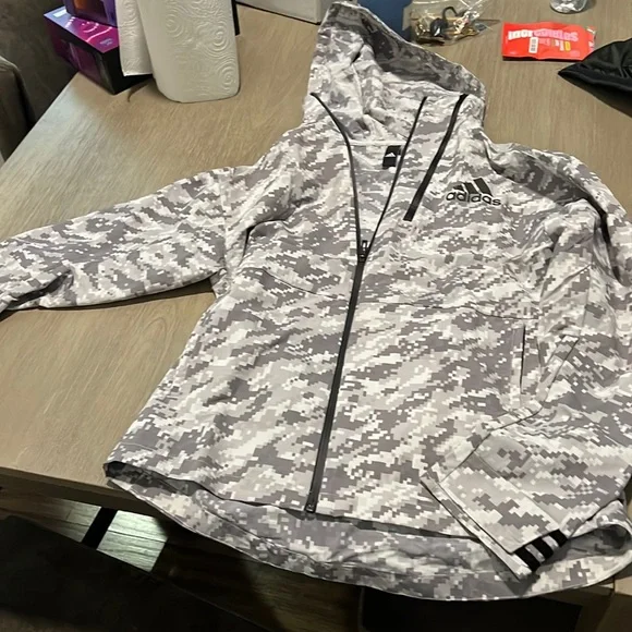 Mens Adidas size small wind breaker light jacket - Picture 1 of 9